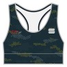 спортивный бюстгальтер Sportful Doro Cardio Bra чёрно-жёлтый